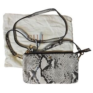 GILI Crossbody Bag‎ Purse Snake Print Leather
